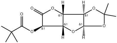 1,2-O-Isopropylidene-β-L-idofuranuronic Acid 5-o-Pivaloate 6,3-Lactone Struktur