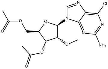 2-Amino-6-chloro-9-(3,5-di-O-acetyl-2-O-methyl-β-D-ribofuranosyl)-9H-purine|化合物 2-AMINO-6-CHLORO-9-(3,5-DI-O-ACETYL-2-O-METHYL-Β-D-RIBOFURANOSYL)-9H-PURINE