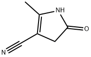 1H-Pyrrole-3-carbonitrile,4,5-dihydro-2-methyl-5-oxo-(9CI) Struktur