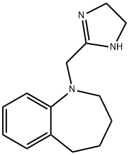 1-(2-Imidazolin-2-ylmethyl)-2,3,4,5-tetrahydro-1H-1-benzazepine Struktur