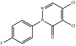 4,5-dichloro-2-(4-fluorophenyl)pyridazin-3(2H)-one Struktur