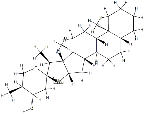 (24S,25S)-5α-Spirostan-24-ol Struktur