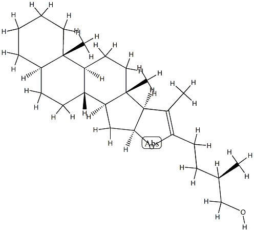 (25R)-5α-Furost-20(22)-en-26-ol Struktur