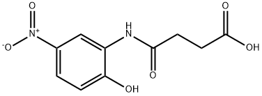 4-(2-hydroxy-5-nitroanilino)-4-oxobutanoic acid Struktur