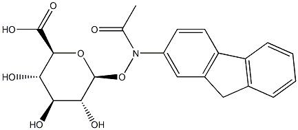 SODIUM(N-ACETYL-N-2-FLUORENYLHYDROXYLAMINEBETA-D-GLUCONSID)URONATE Struktur