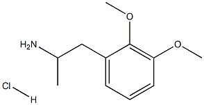 Benzeneethanamine,2,3-dimethoxy-a-methyl-,hydrochloride (1:1) Struktur