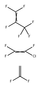 1-Propene, 1,1,2,3,3,3-hexafluoro-, polymer with chlorotrifluoroethene and 1,1-difluoroethene Struktur