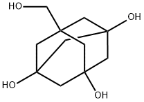 Tricyclo[3.3.1.13,7]decane-1,3,5-triol, 7-(hydroxymethyl)- (9CI) Struktur