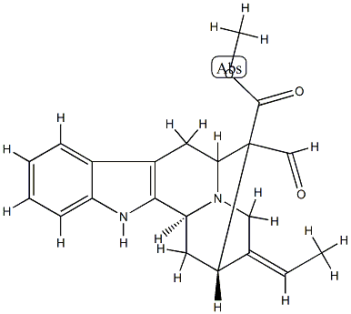 (16R)-17-Oxosarpagane-16-carboxylic acid methyl ester Struktur