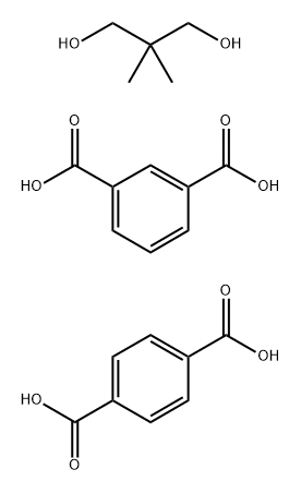 1,3-Benzenedicarboxylic acid, polymer with 1,4-benzenedicarboxylic acid and 2,2-dimethyl-1,3-propanediol Struktur