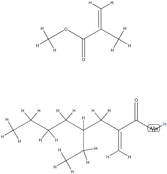 2-Propenoic acid, 2-methyl-, methyl ester, polymer with 2-ethylhexyl 2-propenoate Struktur