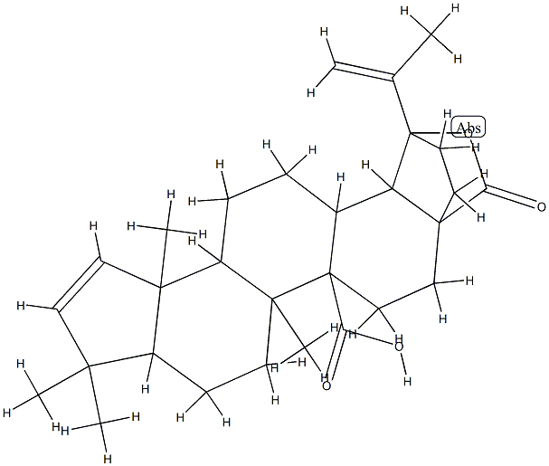 19-Hydroxy-A(1)-norlupa-2,20(29)-diene-27,28-dioic acid γ-lactone Struktur