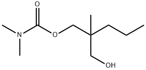 2-(Hydroxymethyl)-2-methylpentyl=dimethylcarbamate Struktur