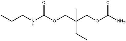 2-(Carbamoyloxymethyl)-2-methylbutyl=propylcarbamate Struktur