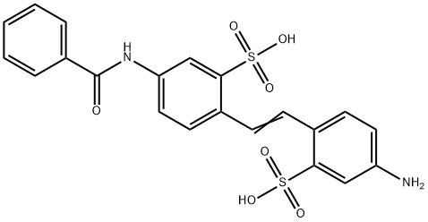 benzoylamido-4'-aminostilbene-2,2'-disulfonate Struktur