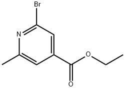 ethyl 2-broMo-6-Methylisonicotinate Struktur