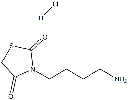 3-(4-aminobutyl)-1,3-thiazolidine-2,4-dione hydrochloride Struktur