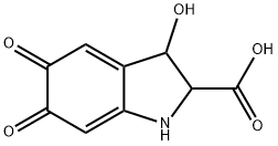 1H-Indole-2-carboxylicacid,2,3,5,6-tetrahydro-3-hydroxy-5,6-dioxo-(9CI) Struktur