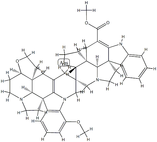 2',3'-Didehydro-2'-deoxyvobtusine Struktur