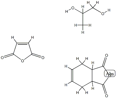 1,3-isobenzofurandione, 3a,4,7,7a-tetrahydro-, polymerwith 2,5-furandione and 1,2-propanediol Struktur