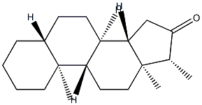 17β-Methyl-5α-androstan-16-one Struktur