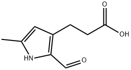 1H-Pyrrole-3-propanoicacid,2-formyl-5-methyl-(9CI) Struktur