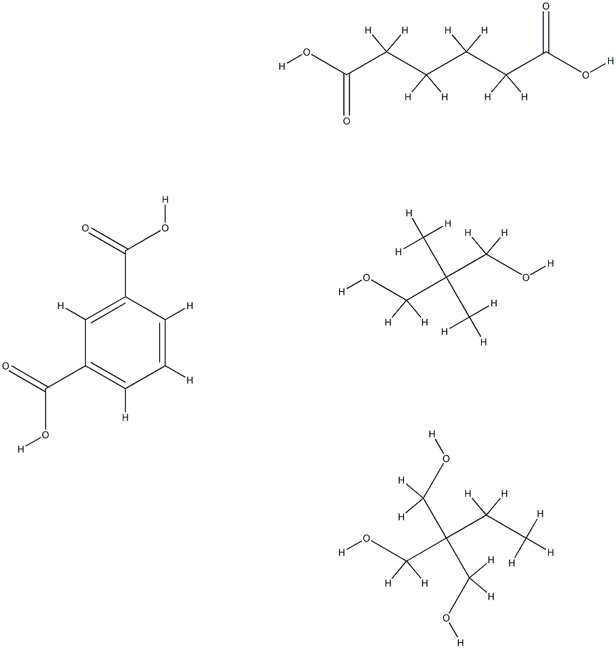 ADIPIC ACID/ISOPHTHALIC ACID/NEOPENTYL GLYCOL /TRIMETHYLOLPROPANE COPOLYMER Struktur