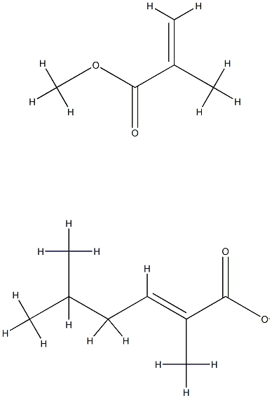 2-Propenoic acid, 2-methyl-, methyl ester, polymer with 2-methylpropyl 2-methyl-2-propenoate Struktur