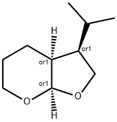 4H-Furo[2,3-b]pyran,hexahydro-3-(1-methylethyl)-,(3R,3aS,7aR)-rel-(9CI) Struktur