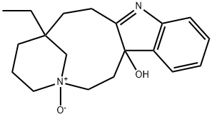 7-Ethyl-4,5,6,7,8,9-hexahydro-2H-3,7-methanoazacycloundecino[5,4-b]indol-14b(1H)-ol 3-oxide Struktur