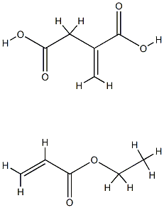 methylene-butanedioic aci polymer with ethyl2-propenoate Struktur