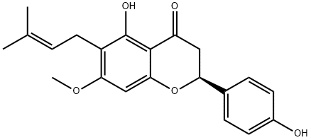 6-Prenylsakuranetin Struktur