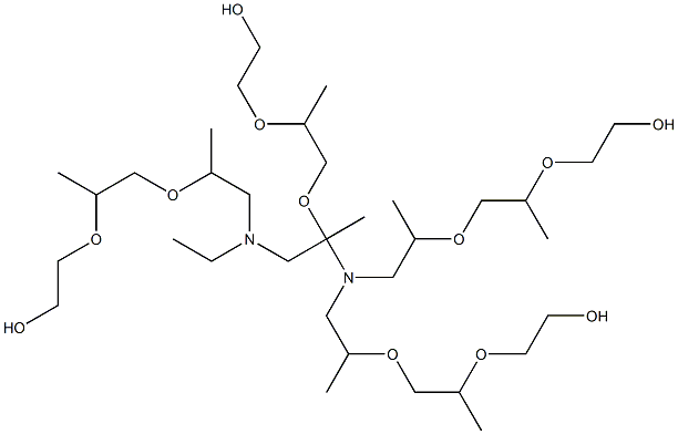 ETHYLENEDIAMINE TETRAKIS(ETHOXYLATE-BLOCK-PROPOXYLATE) TETROL Struktur