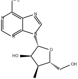 3'-Deoxy-3'--C-methyladenosine Struktur