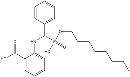 2-[[α-[Hydroxy(octyloxy)phosphinyl]benzyl]amino]benzoic acid Struktur