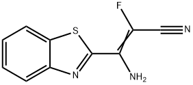 2-Benzothiazoleacrylonitrile,beta-amino-alpha-fluoro-(8CI) Struktur