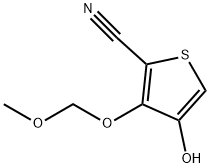 2-Thiophenecarbonitrile,4-hydroxy-3-(methoxymethoxy)-(9CI) Struktur