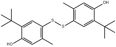 Phenol, 4,4-dithiobis2-(1,1-dimethylethyl)-5-methyl- Struktur