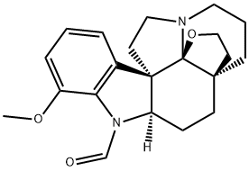 19,20-Epoxy-1-formyl-17-methoxyaspidospermidine Struktur