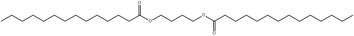 Bistetradecanoic acid 1,4-butanediyl Struktur