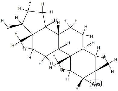 2α,3α-Epoxy-3-methyl-5α-androstan-17β-ol Struktur