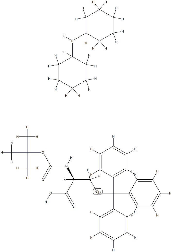 Boc-Cys(Trt)-OH DCHA Structure