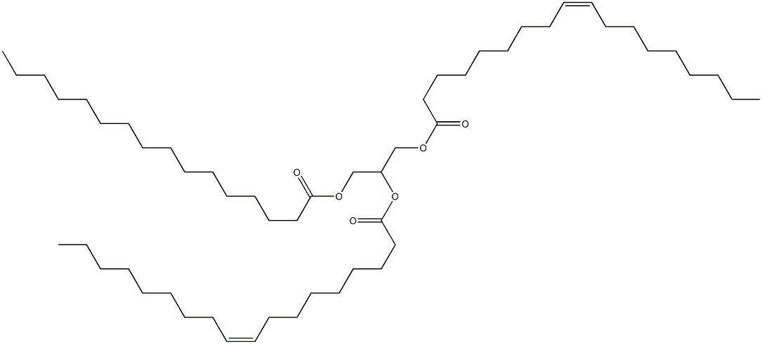 1,2-dioleoyl-3-palmitoylglycerol Struktur