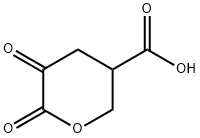 2H-Pyran-3-carboxylicacid,tetrahydro-5,6-dioxo-(9CI) Struktur