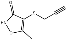 3(2H)-Isoxazolone,5-methyl-4-(2-propynylthio)-(9CI) Struktur