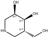 3,4-Piperidinediol, 5-(hydroxymethyl)-, (3R,4S,5S)-rel- (9CI) Struktur