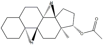 5ξ-Androstan-17β-ol acetate Struktur