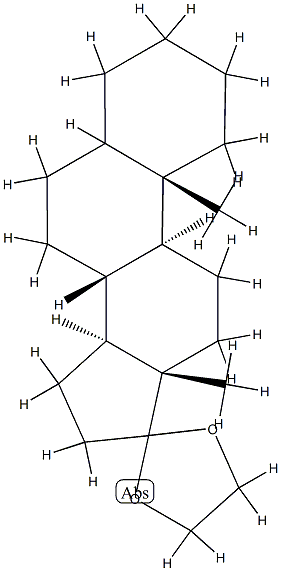 5ξ-Androstan-17-one ethylene acetal Struktur