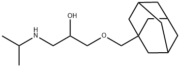 1-[(1-Methylethyl)amino]-3-(tricyclo[3.3.1.13,7]decan-1-ylmethoxy)-2-propanol Struktur