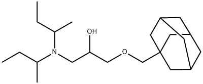 1-[Bis(1-methylpropyl)amino]-3-(tricyclo[3.3.1.13,7]decan-1-ylmethoxy)-2-propanol Struktur